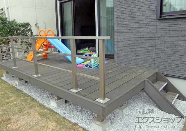 ��ʌ������s��LIXIL ���N�V���i�g�X�e���j�̃E�b�h�f�b�L ���R�X�e�[�WII�{�X�e�b�v2�i�{���_���f�b�L�t�F���X �t���b�g���C���p�l��T-8 6�X�p�� �{�H��