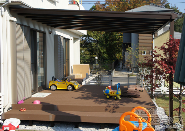 埼玉県日高市ののテラス屋根 ヴェクターテラス F型 テラスタイプ 単体 積雪〜20cm対応 施工例