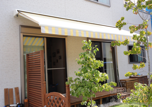群馬県高崎市ののオーニング・日よけ エルパティオプラス 手動式 施工例