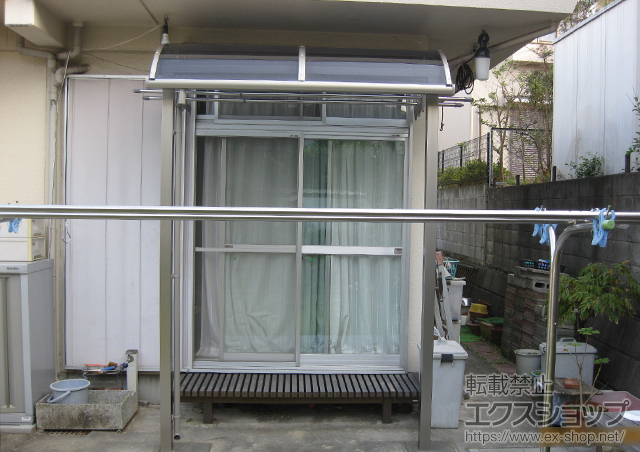 神奈川県横浜市のLIXIL リクシル（トステム）のテラス屋根 ライザーテラスII R型 テラスタイプ 単体 積雪〜20cm対応 施工例