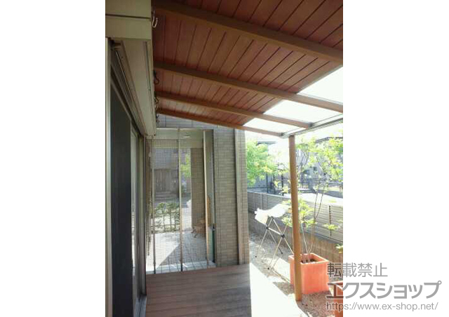 大阪府堺市ののテラス屋根 樹の木テラス 標準タイプ 単体 積雪〜20?対応 施工例