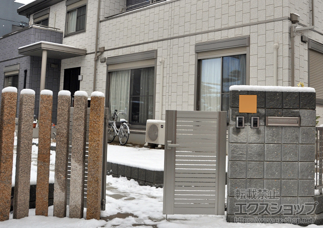 愛知県海部郡大治町のの門扉 エクスライン門扉5型 施工例