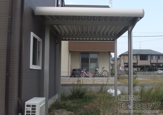 福島県伊達郡ののカーポート ジーポートneoDX Aタイプ　角柱仕様　積雪〜100cm対応 施工例