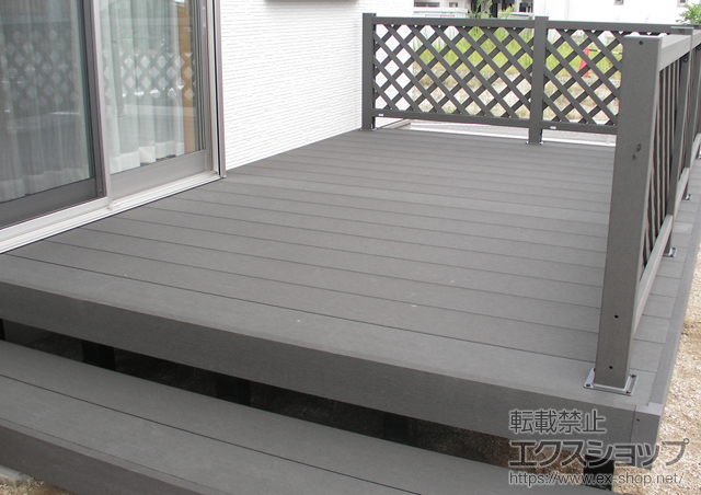 愛知県知多郡ののウッドデッキ リウッドデッキ 200 単体+リウッドデッキフェンス2型 施工例