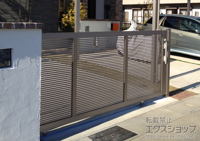 三重県伊勢市ののカーゲート エススライドA型 片引き 手動タイプ 施工例