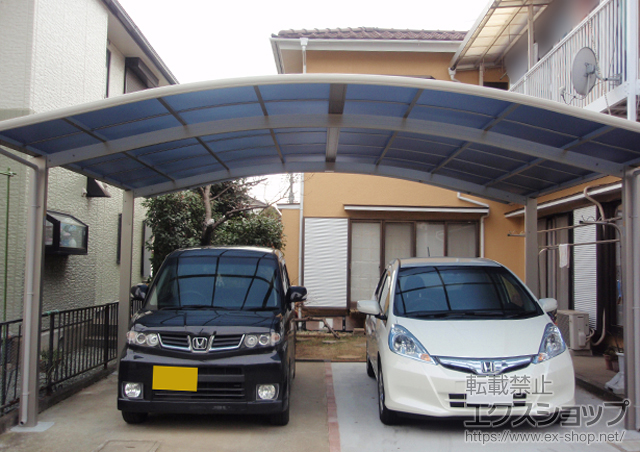 茨城県つくば市ののカーポート プレシオスポート ワイド　積雪〜30cm対応 施工例