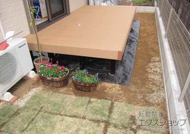 千葉県柏市ののウッドデッキ リウッドデッキ 200 単体 施工例