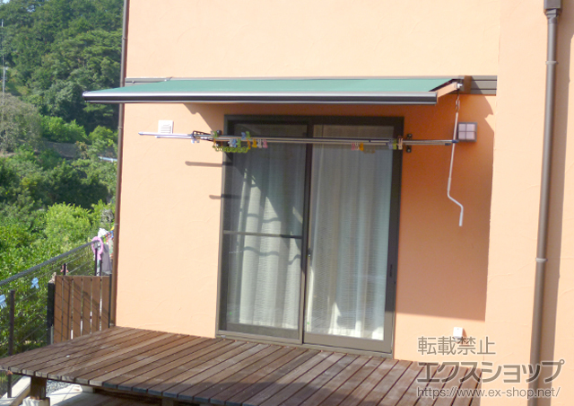 静岡県沼津市のLIXIL リクシル（トステム）のオーニング・日よけ 彩鳥C型 ボックスタイプ 手動式 施工例