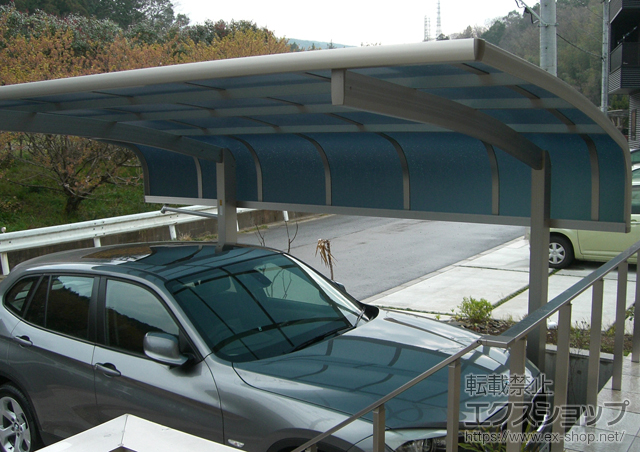 神奈川県南足柄市ののカーポート プレシオスポート アルファ 積雪〜20cm対 施工例
