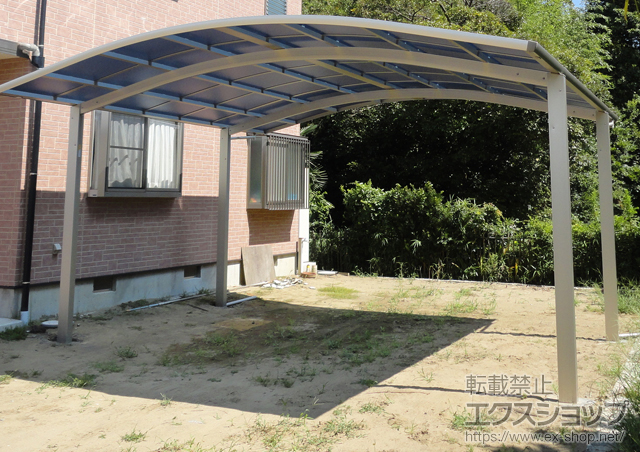 千葉県東金市のLIXIL リクシル（トステム）のカーポート レイナツインポート 積雪〜20cm対応+屋根ふき材補強部品セット 施工例