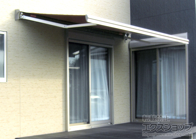 熊本県宇土市のLIXIL リクシル（トステム）のオーニング・日よけ 彩鳥S型 レギュラータイプ 手動式 施工例