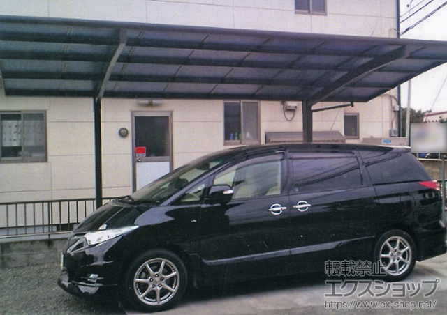 群馬県伊勢崎市のLIXIL リクシル（トステム）のカーポート カーブポートシグマIII 単体 積雪〜30cm対応 施工例