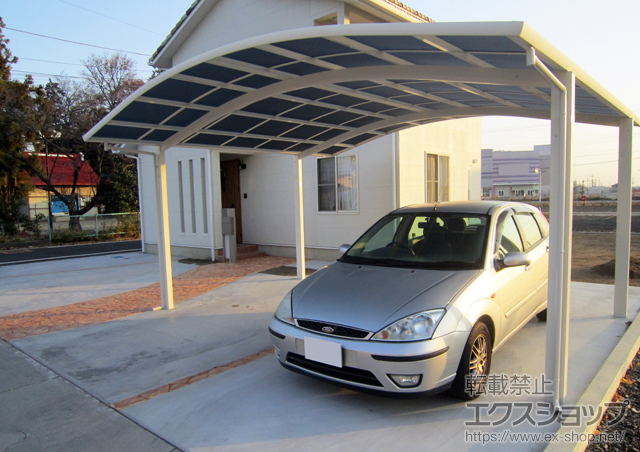 山梨県中巨摩郡昭和町ののカーポート レイナツインポート　積雪対応〜20cm 施工例