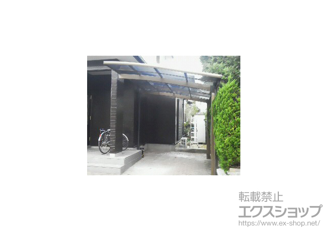 宮城県仙台市のLIXIL リクシル（トステム）のカーポート カーブポートシグマIII 積雪〜30ｃｍ対応 施工例