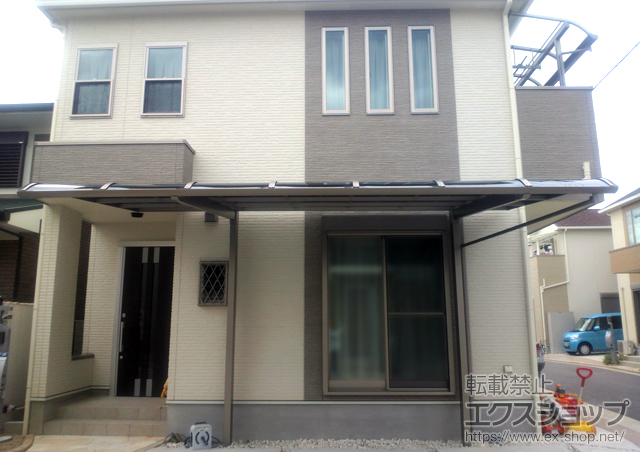 大阪府貝塚市のLIXIL リクシル（トステム）のカーポート レガーナポートシグマIII 積雪〜30cm対応 施工例