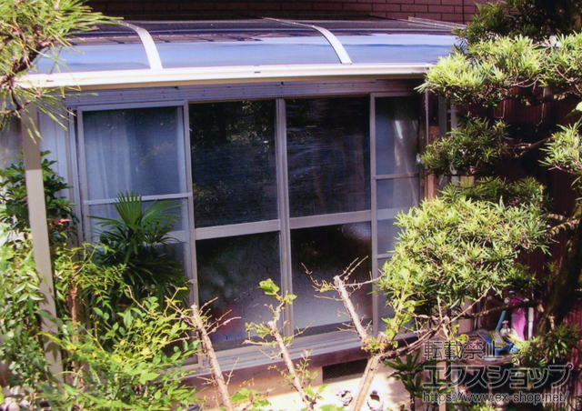 兵庫県豊岡市ののテラス屋根 プレシオステラス R型 テラスタイプ 単体 施工例