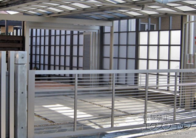 東京都小金井市ののフェンス・柵 Gスクリーン角格子タイプ用パネル 施工例