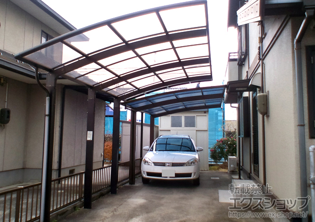 福島県郡山市ののカーポート プレシオスポート 積雪〜20?対応 施工例