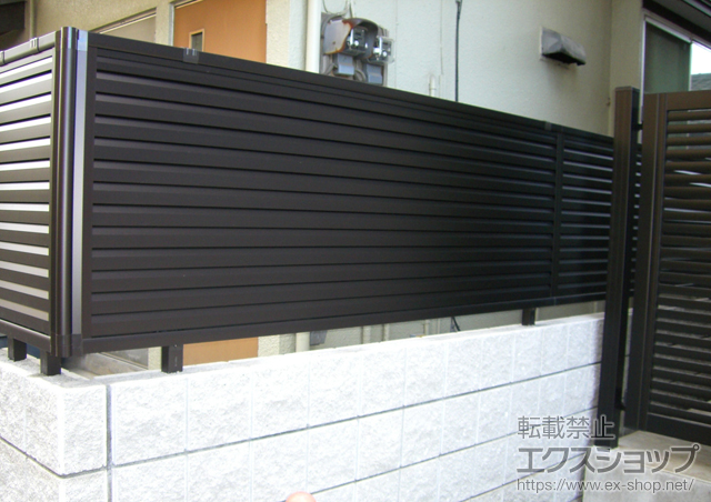 東京都練馬区ののフェンス・柵 レスティナフェンス5型 自由柱施工 施工例