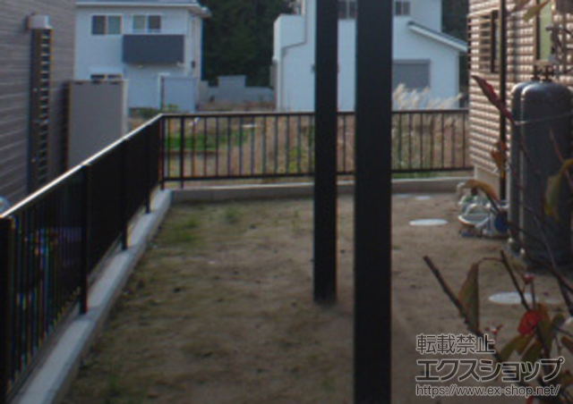愛知県岡崎市ののフェンス・柵 レスティナフェンス21型　自由柱タイプ 施工例
