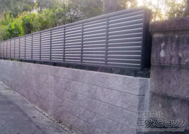 愛知県安城市ののフェンス・柵 プリレオR5型フェンス フリーポールタイプ 施工例