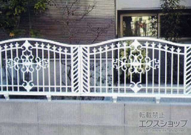 兵庫県加古川市ののフェンス・柵 フェスタB型フェンス フリーポールタイプ 施工例