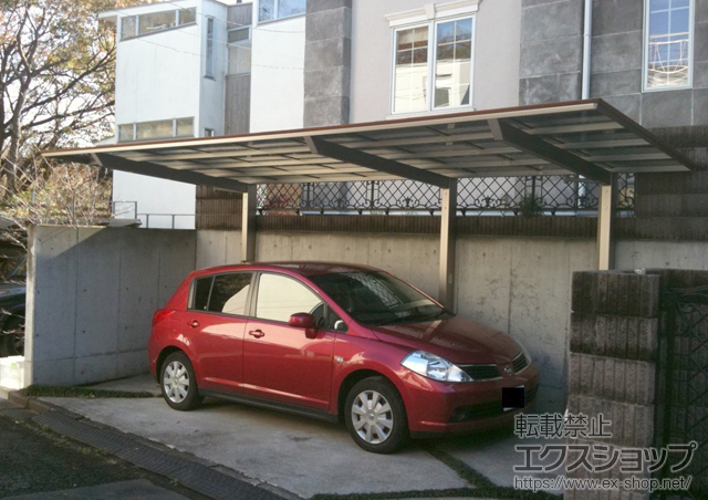 東京都調布市ののカーポート アーキフィットプラス 延長　積雪〜30cm対応 施工例