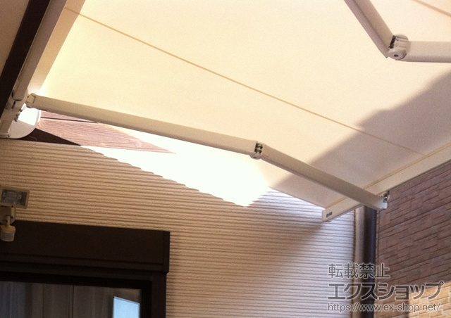 神奈川県横浜市ののオーニング・日よけ マルキルックス 2200 手動式 施工例