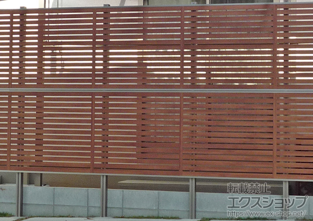 福岡県福岡市ののフェンス・柵 ライフモダンＩＩ Ｂ3型フェンス 多段柱施工 施工例