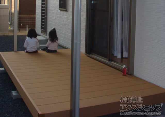 岐阜県多治見市ののウッドデッキ リウッドデッキ 200 単体 施工例