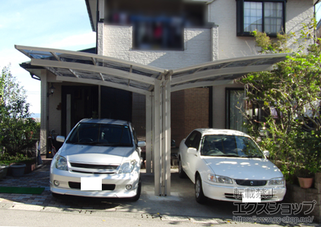 鹿児島県鹿児島ののカーポート プレシオスポート Y合掌 積雪〜20?対応 施工例
