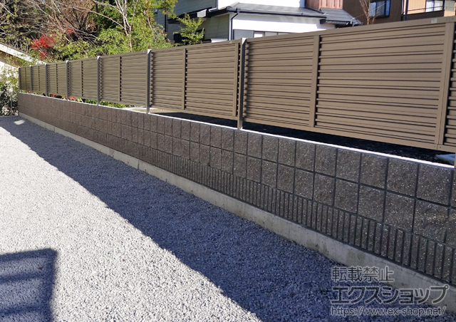 静岡県御殿場市ののフェンス・柵 プリレオR9型フェンス 施工例