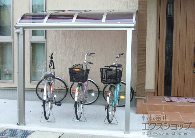 富山県富山市ののテラス屋根 ヴェクターテラス R型 1500 テラスタイプ 単体　積雪〜50cm対応 施工例