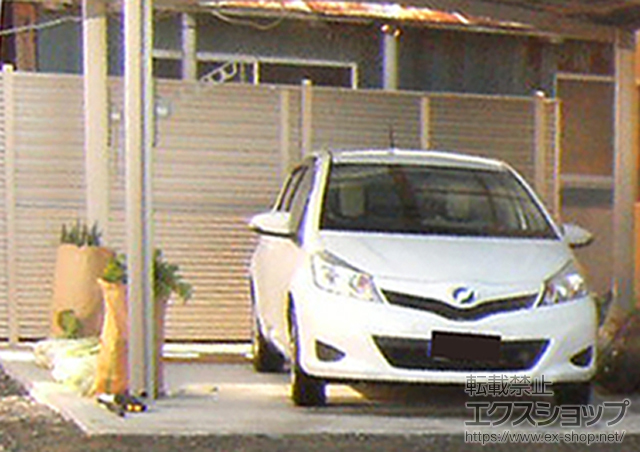 宮城県石巻市ののフェンス・柵 プリレオR5型フェンス　フリーポールタイプ　2段施工 施工例