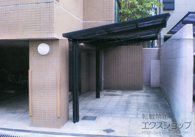 大阪府豊中市のLIXIL リクシル（トステム）のサイクルポート・駐輪場 レークポートシグマIII ミニ 積雪〜20cm対応 施工例