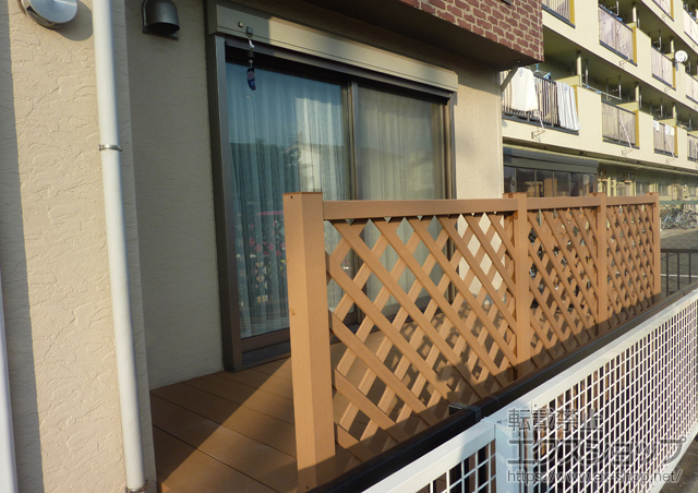 埼玉県春日部市ののウッドデッキ リウッドデッキ 200 単体 施工例