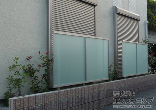 埼玉県さいたま市ののフェンス・柵 シンプルモダンフェンス9型 自由柱施工 施工例