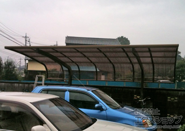 茨城県稲敷郡阿見町のLIXIL リクシル（トステム）のカーポート テールポートシグマIII　積雪〜20cm対応 施工例