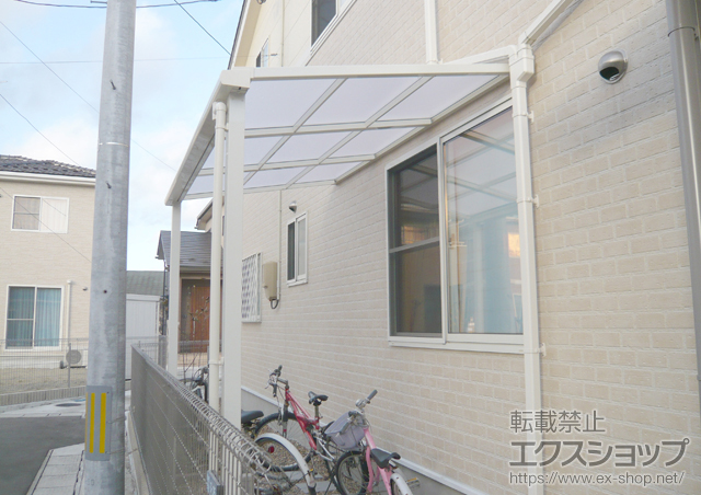 宮城県仙台市のLIXIL リクシル（トステム）のテラス屋根 ライザーテラスII F型 テラスタイプ 単体 積雪〜20cm対応 施工例