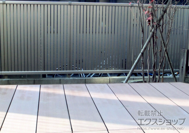 宮城県仙台市ののフェンス・柵 エクスラインフェンス6型　自由柱タイプ　 施工例