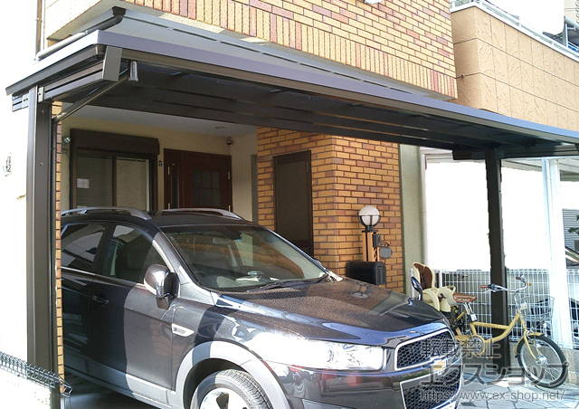 神奈川県横浜市ののカーポート マルチルーフ ルーフェス 積雪〜20cm対応 施工例