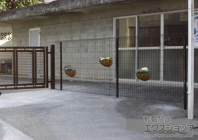 埼玉県大里郡寄居町ののフェンス・柵 イーネットフェンス1F型 施工例