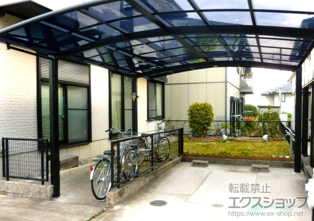 愛知県知多郡阿久比町のLIXIL リクシル（トステム）のカーポート カーブポートシグマIII ワイド　積雪〜30cm対応 施工例