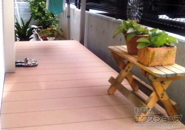 東京都町田市ののウッドデッキ リウッドデッキ200 単体 施工例