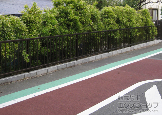 神奈川県藤沢市ののフェンス・柵 レスティンフェンス21型 自由柱施工 施工例