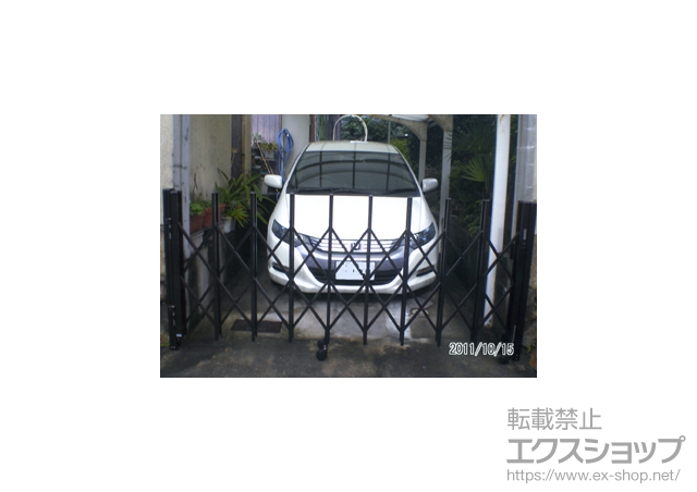 兵庫県宝塚市ののカーゲート トリップゲート PA型 ノンレール 片開き 施工例