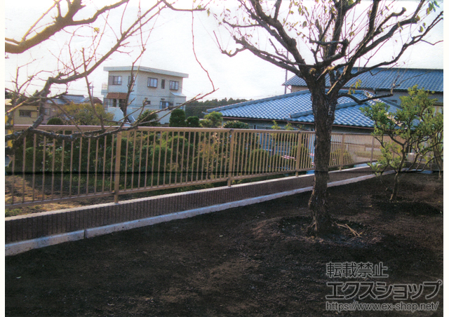 静岡県富士市ののフェンス・柵 ハイサモア フリーポールタイプ 施工例