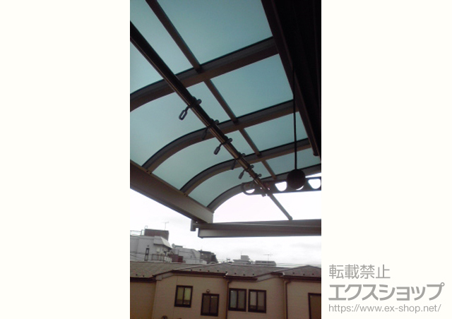 東京都北区ののテラス屋根 ヴェクターテラス R型 1500 ルーフタイプ 単体 積雪〜50cm対応 施工例