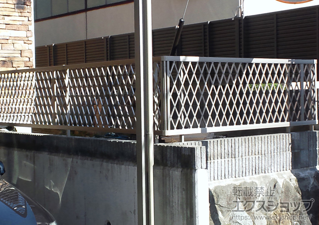 神奈川県横浜市ののフェンス・柵 シャレオR8型フェンス フリーポールタイプ 施工例