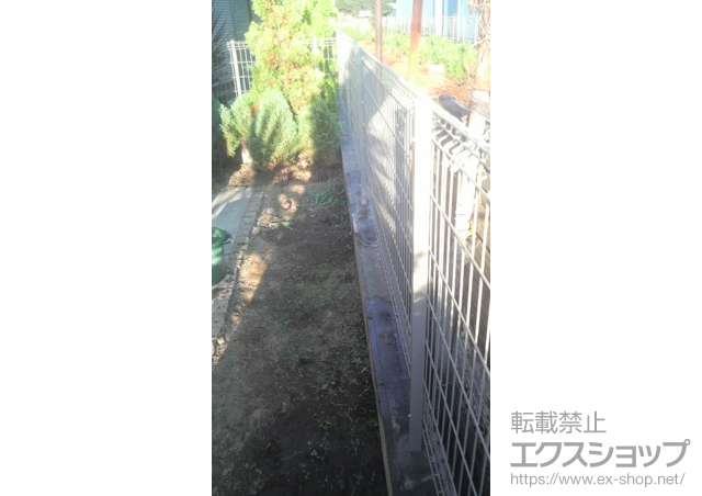 東京都世田谷区ののフェンス・柵 ハイグリッドフェンスN8型　フリーポールタイプ 施工例